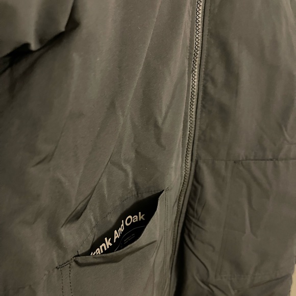 Frank & Oak Black Thermore Reversible Skyline Bomber Jacket Size Small - Picture 8 of 11